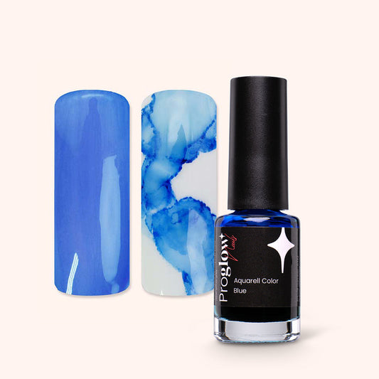 Sontob | Nail Art Coréen – Aquarell Color Blue