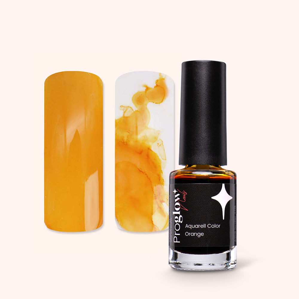 Sontob | Nail Art Coréen – Aquarell Color Orange