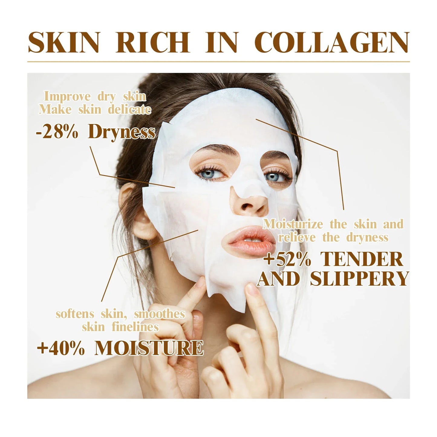 Sontob™ Collagen Facial Mask (10PCS) – Anti-Aging, Hydrating & Firming | Korean Beauty