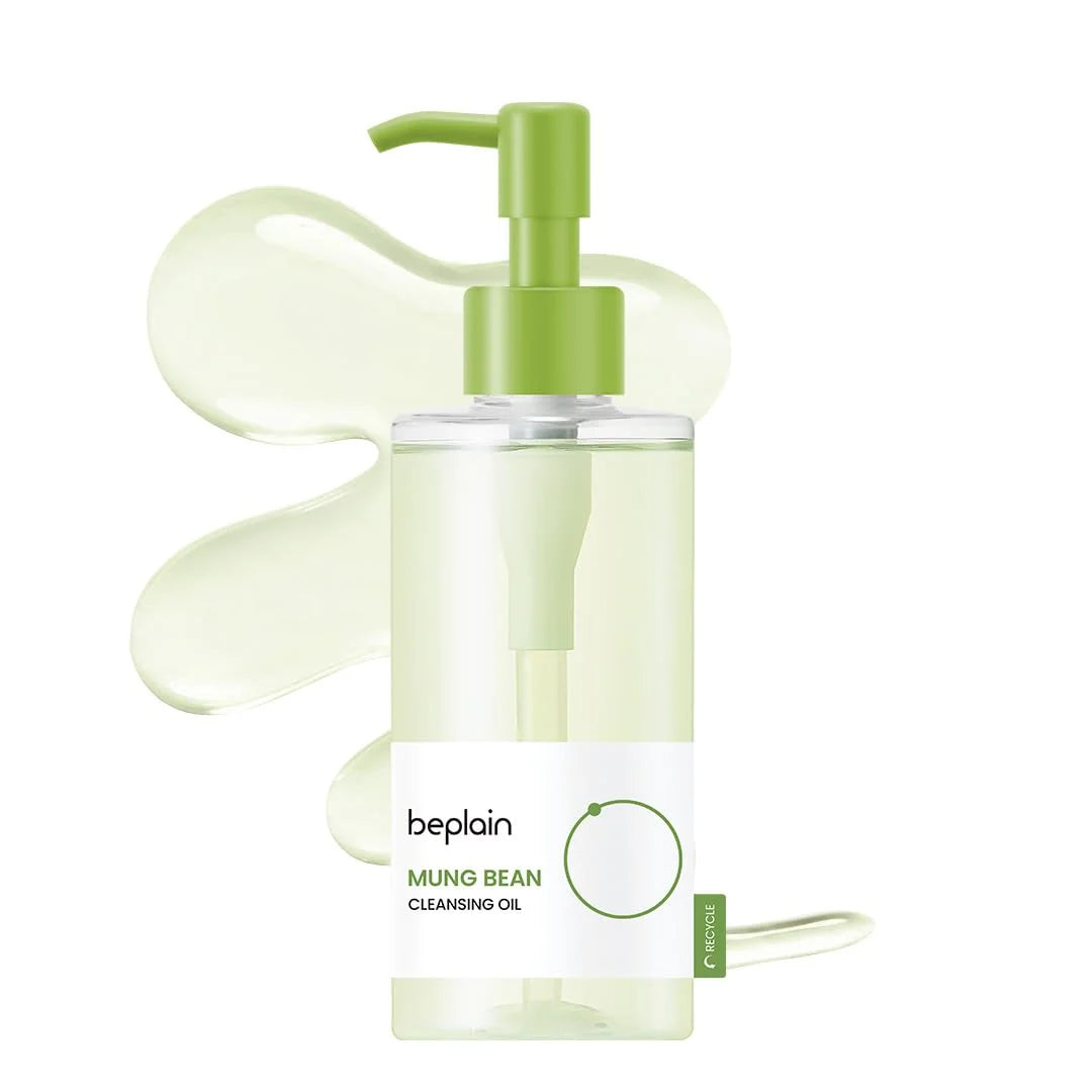 Korean Beplain Mung Bean Pore Serum,Deep Pore Cleansing Foam,Makeup Remover Oil and Clay Mask Facail Firming Skin Care Products