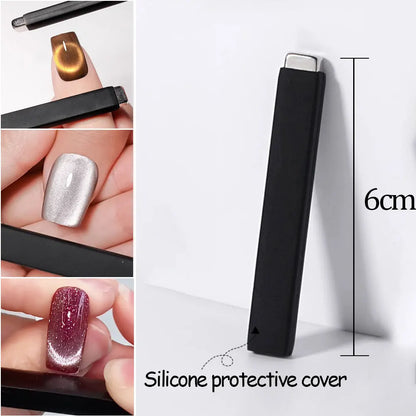 3-in-1 Multifunctional Magnetic Cat's Eye Nail Magnetic Stick 130mm Super Strong Gel Polish Magnet Pen Large Cylinder Magnetic