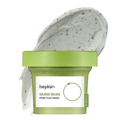 Korean Beplain Mung Bean Pore Serum,Deep Pore Cleansing Foam,Makeup Remover Oil and Clay Mask Facail Firming Skin Care Products