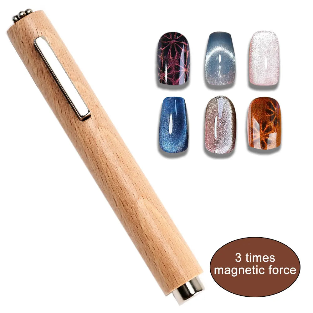 3-in-1 Multifunctional Magnetic Cat's Eye Nail Magnetic Stick 130mm Super Strong Gel Polish Magnet Pen Large Cylinder Magnetic