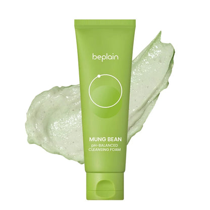 Korean Beplain Mung Bean Pore Serum,Deep Pore Cleansing Foam,Makeup Remover Oil and Clay Mask Facail Firming Skin Care Products